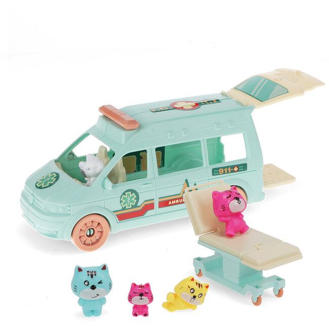 Little world playset Kitten Ambulance
