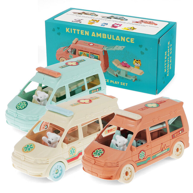 Little world playset Kitten Ambulance