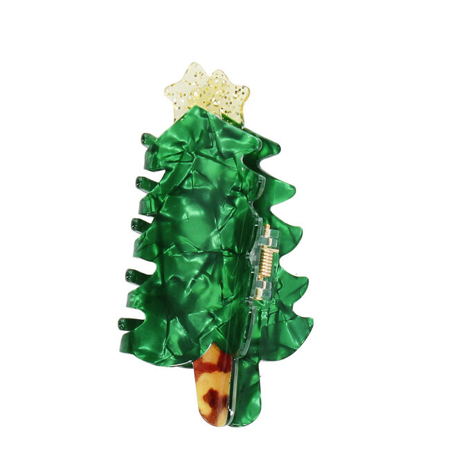 Hair Claw Clip Christmas Tree