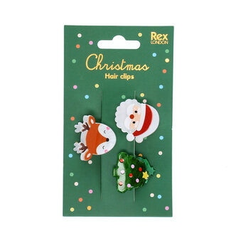 Rex London Haarklammern Christmas Set of 3