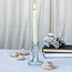 Candlestick Glass Fish pale blue