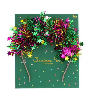 Rex London Party Headband Star Tinsel