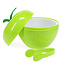 Fruit Ice bucket With Lid & Tongs apple
