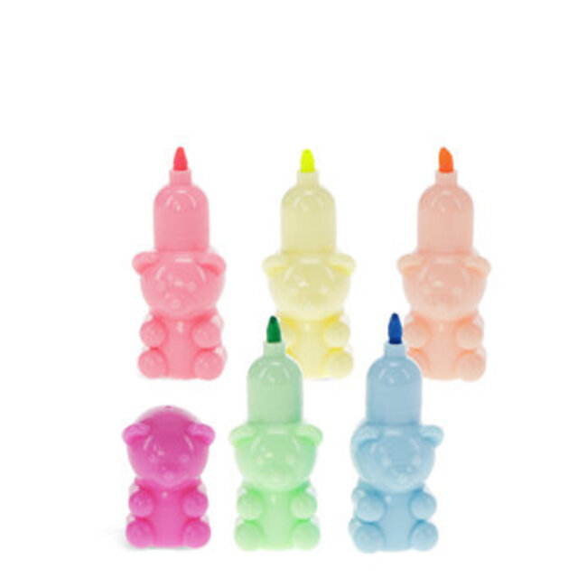 Stackable Highlighters Set Teddy Bear