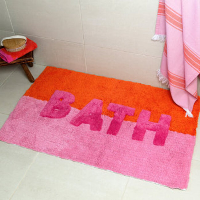 Badematte/Teppich Bath orange/pink