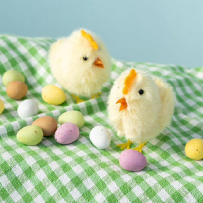 Fluffy Easter Decorations Chicks Set of 2