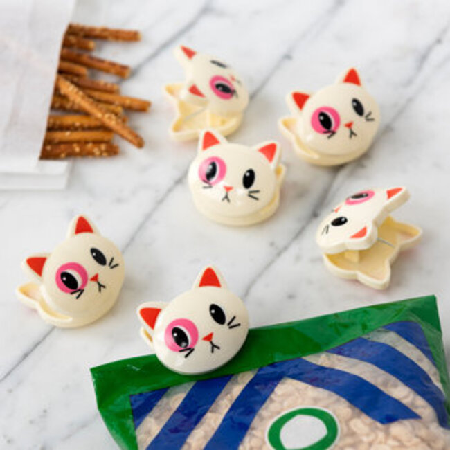 Bag Clips Cat Set of 6