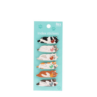 Rex London Index Stickers Cat Set of 6