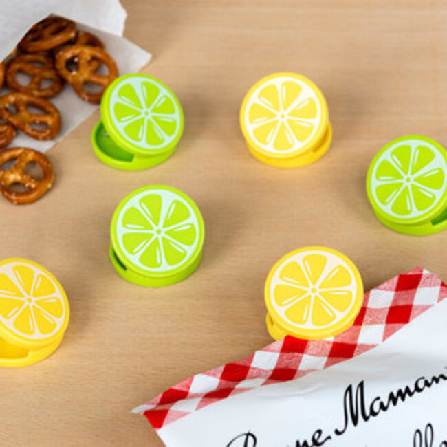 Bag Clips Lemon & Lime Set of 6