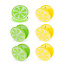 Beutel-Clips Lemon & Lime Set of 6