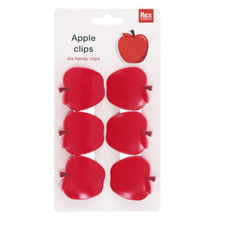 Rex London Bag Clips Apple Set of 6
