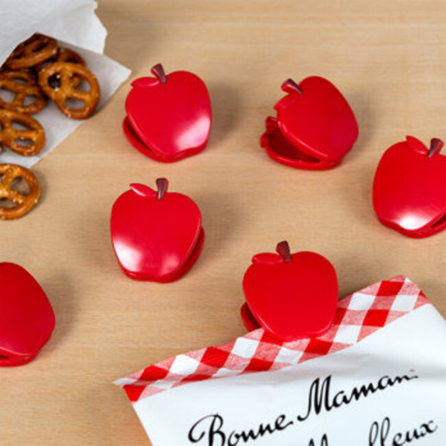 Bag Clips Apple Set of 6