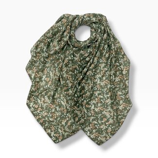 M&K Collection Scarf Breeze Flower green