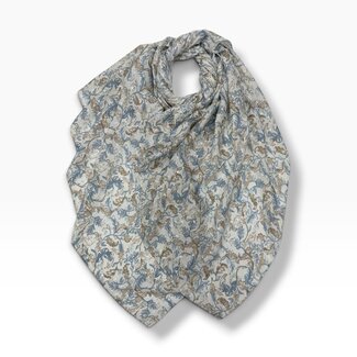 M&K Collection Scarf Breeze Flower off-white
