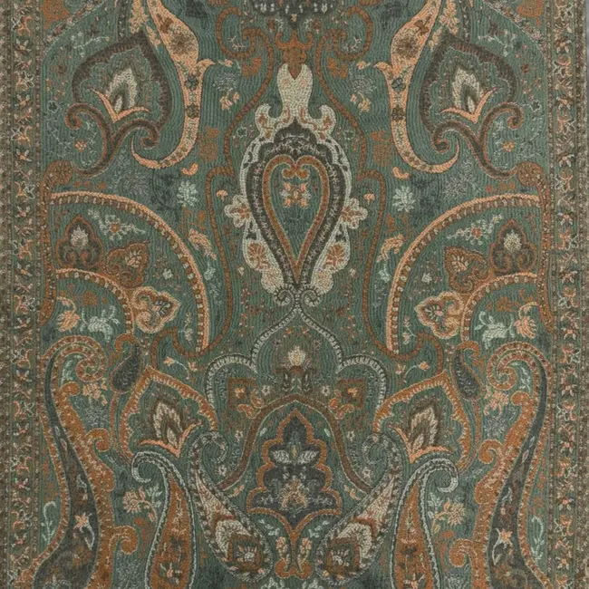 Schal Cashmere Mix Vintage Paisley green