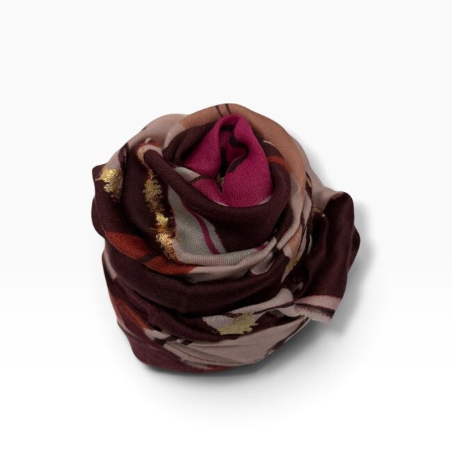 Schal Wild Rose burgundy