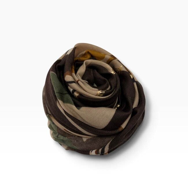 Scarf Wild Rose brown