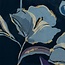 Schal Wild Rose navy