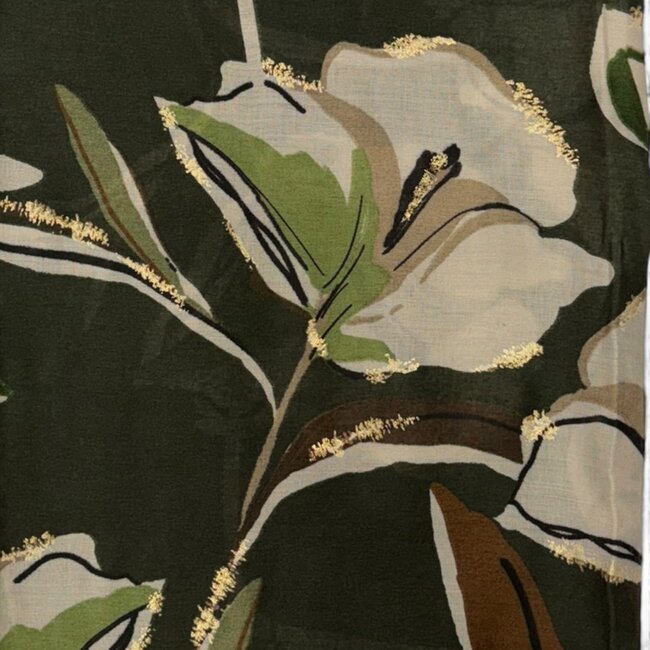 Schal Wild Rose black