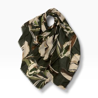 M&K Collection Scarf Wild Rose black