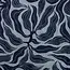 Scarf Dry Leaves navy