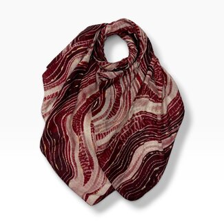 M&K Collection Scarf River burgundy