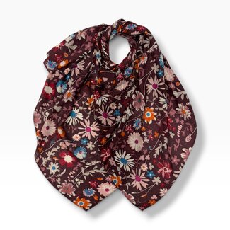 M&K Collection Scarf Wild Meadow burgundy