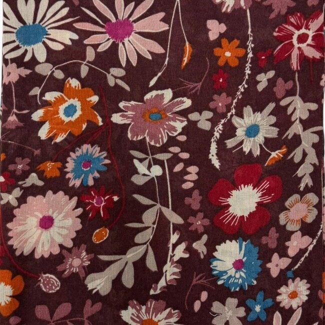 Schal Wild Meadow burgundy