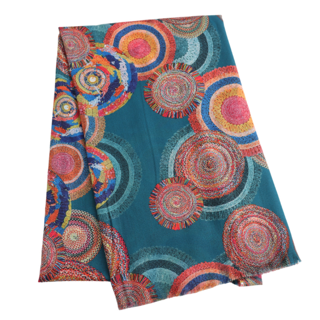 Scarve Circles teal