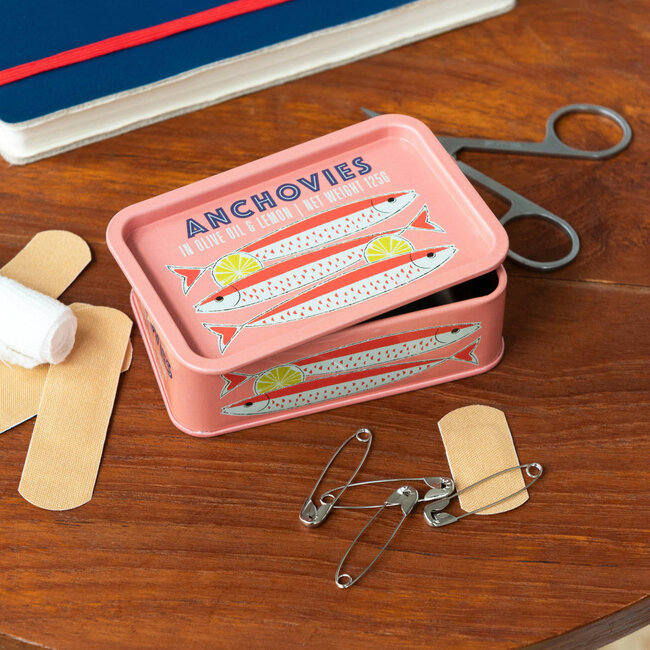 Mini Storage Tin with Lid Anchovies