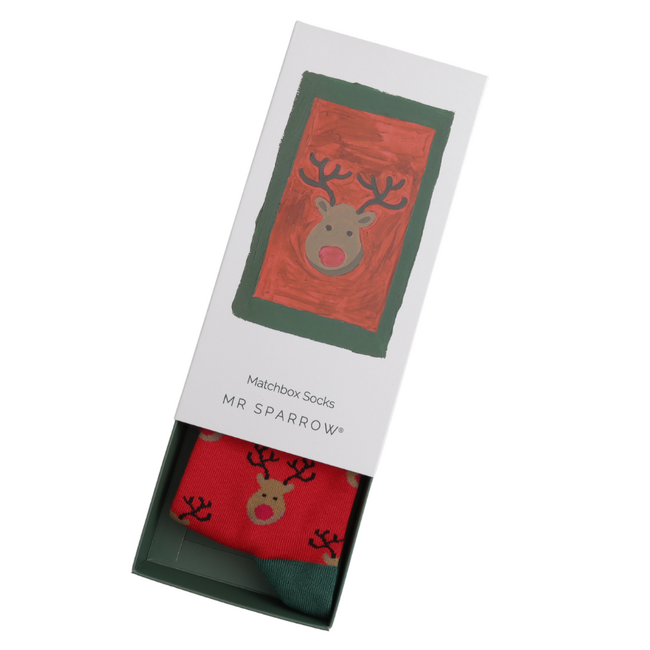 Männer-Socken Matchbox Reindeer