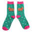Women’s Matchbox Socks Christmas Capybara