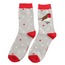 Women’s Matchbox Socks Festive Robins