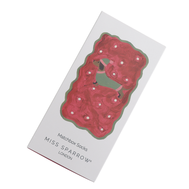 Women’s Matchbox Socks Festive Sausage Dogs