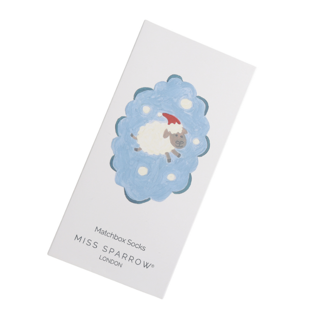 Damen-Socken Matchbox Santa Sheep