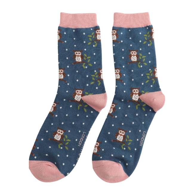 Damen-Socken Matchbox Winter Owls