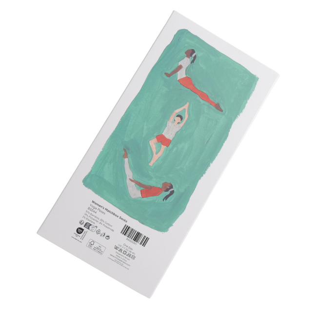 Damen-Socken Matchbox Yoga Poses