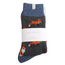 Mens Socks Woolmix Foxes charcoal