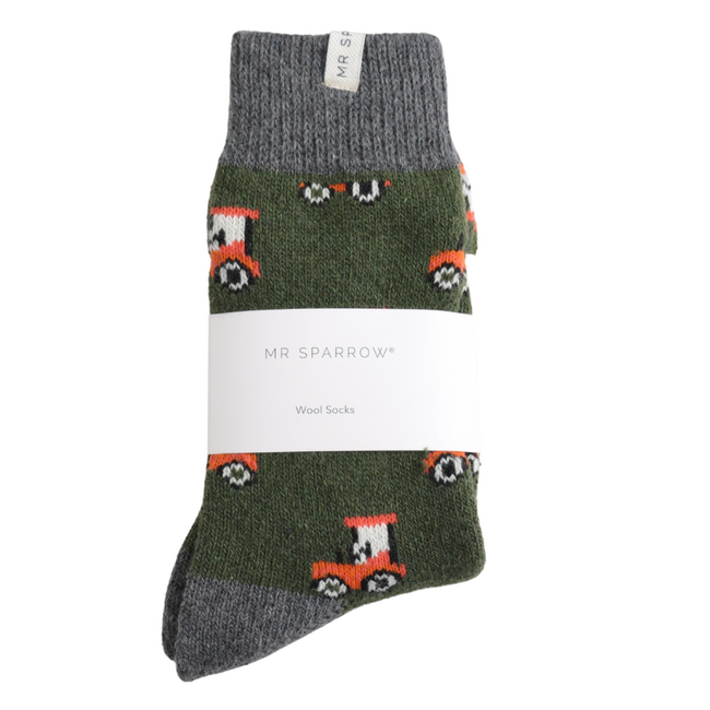 Mens Socks Woolmix Tractor olive