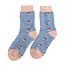 Socks Woolmix Robins on Stripes denim