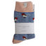 Socks Woolmix Robins on Stripes denim