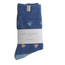 Socks Woolmix Multi Paw Prints Denim