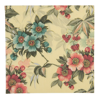 Clayre & Eef Paper napkins Autumn Flowers