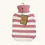 Wärmflasche Stripes pink & white