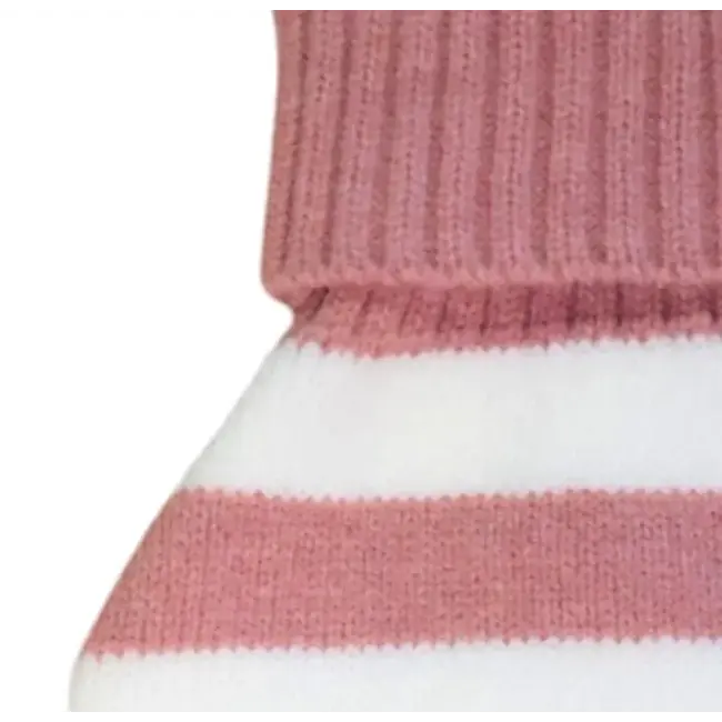 Hot Water Bottle Stripes pink & white