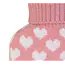 Wärmflasche Hearts pink & white