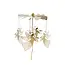 Tealight Spinner Christmas Angel gold