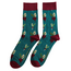 Mens Socks Bamboo Root Vegetables teal