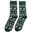 Mens Socks Bamboo Christmas Pattern green