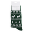Mens Socks Bamboo Christmas Pattern green